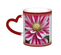 KWQDOZF Tazza che cambia colore con fiori rosa e bianchi nel cielo: incanta i tuoi momenti