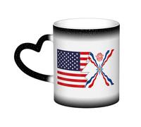 KWQDOZF Tazza con bandiera degli assiri e dell'America, in ceramica, sensibile al calore, che cambia colore, isolata, novità, tazze da viaggio uniche, tazze per la casa, 11 OZ