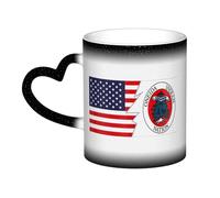 KWQDOZF Tazza con bandiera degli Oneida e dell'America Tazza in ceramica termosensibile che cambia colore Tazza isolata Novità Tazze da viaggio uniche Tazze per la casa 11 OZ
