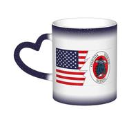 KWQDOZF Tazza con bandiera degli Oneida e dell'America Tazza in ceramica termosensibile che cambia colore Tazza isolata Novità Tazze da viaggio uniche Tazze per la casa 11 OZ