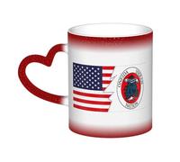 KWQDOZF Tazza con bandiera degli Oneida e dell'America Tazza in ceramica termosensibile che cambia colore Tazza isolata Novità Tazze da viaggio uniche Tazze per la casa 11 OZ