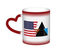 KWQDOZF Tazza con bandiera del popolo Tehuelche e America Tazza in ceramica sensibile al calore che cambia colore Tazza isolata Novità Tazze da viaggio uniche Tazze per la casa 11 OZ