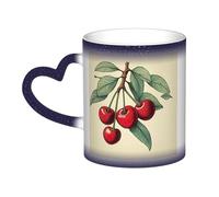 KWQDOZF Tazza con ciliegia rossa dolce che cambia colore nel cielo: incanta i tuoi momenti
