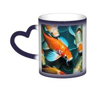 KWQDOZF Tazza con pesce koi giapponese Hd che cambia colore nel cielo: incanta i tuoi momenti