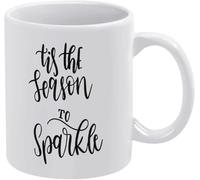 KWQDOZF Tazza da caffè bianca Lei credeva di potercela fare, quindi ha studiato fino a scoppiare e l'ha fatto, in ceramica retrò con manico, per caffè, zuppa, tè, regalo per donne e uomini, 11 once