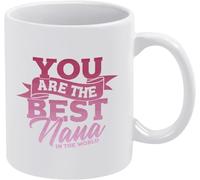 KWQDOZF Tazza da caffè da 11 once con scritta Combatti, sei la migliore nonna del mondo, tazza da tè con stampa, regalo per donne e uomini.