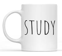 KWQDOZF Tazza da caffè Studia duramente per realizzare i tuoi sogni, 11 once, novità, tazza per caffè, tè, latte, con manico, regalo per donne e uomini.
