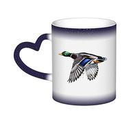 KWQDOZF Tazza da pittura ad con anatra, in ceramica, sensibile al calore, che cambia colore, isolata, novità, tazze da viaggio uniche, tazze per la casa, 11 OZ