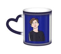KWQDOZF Tazza da ragazzo bello Tazza in ceramica sensibile al calore che cambia colore Tazza isolata Novità Tazze da viaggio uniche Tazze per la casa 11 OZ