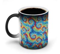 KWQDOZF Tazze da caffè divertenti con effetto tie-dye, tazze da tè che cambiano colore per uomini e donne, compleanno