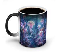 KWQDOZF Tazze da caffè divertenti con luminose, piante di corallo, tazze da tè divertenti che cambiano colore per uomini e donne, compleanno