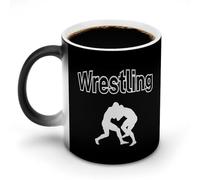 KWQDOZF Tazze da caffè divertenti con scritta Wrestling, tazze da tè che cambiano colore per uomini e donne, compleanno
