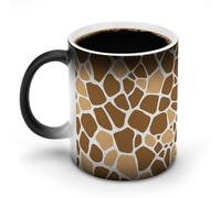 KWQDOZF Tazze da caffè divertenti con stampa giraffa, tazze da tè divertenti che cambiano colore per uomini e donne, compleanno