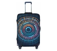 KWQDOZF Tecnologia Futuro Cerchio Geometrico fresco Elastico Coprivaligia da Viaggio Coprivaligia da Viaggio per Baule da 19''-32'' Coprivaligia Protettivo