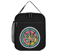 KWQDOZF Trova il tuo vero Nord, borsa porta pranzo portatile Compass, riutilizzabile, a prova di perdite, isolata, per lavoro, spiaggia, picnic