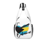 KWQDOZF Zaino a tracolla regolabile con mezza bandiera americana del Belize - Borsa a tracolla casual per viaggi, palestra e uso quotidiano