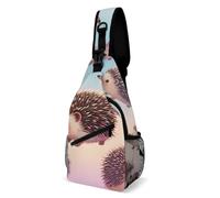 KWQDOZF Zaino da palestra per uomo e donna, borsa a tracolla, borsa da trekking per esterni, con simpatici ricci, zaino da viaggio, escursionismo - piccolo zaino portautensili