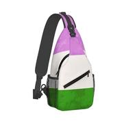 KWQDOZF Zaino da palestra per uomo e donna borsa da trekking per esterni, borsa a tracolla con bandiera dell'orgoglio queer, zaino da viaggio per escursioni - piccolo zaino portautensili