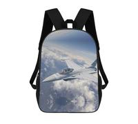 KWQDOZF Zaino da viaggio classico da 17 pollici, stile jet da combattimento, con tracolla regolabile, per uomo e donna