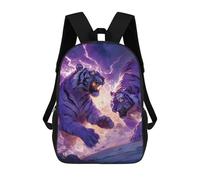 KWQDOZF Zaino da viaggio Thunder Tiger Fighting Classic da 17 pollici, borsa a tracolla casual con tracolla regolabile per uomo e donna