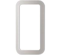 KWS 528122 Maniglia a Conchiglia Quadrata, 120 x 65 mm, autoadesiva, per Porte scorrevoli, in Alluminio anodizzato Argento