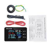 KWS-AC301 AC 50-300V 0-20/100A Voltmetro digitale Contatore di energia Amperometro Tensione Wattmetro Kwh Temperatura(Blue)