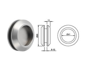 KWS Maniglia ad incasso per porta in vetro serie 5250
