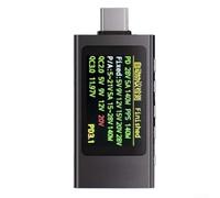 KWS-X1 per tester usb-c 240W voltmetro KWS-X1 per tester usb-c | Alloggiamento in alluminio, display IPS, supporta protocolli PD/QC, test del cavo da 240 W, portatile per i viaggi
