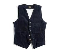 KWTF Abbigliamento da lavoro di moda Gilet da uomo vintage americano Giacca di velluto a coste Gilet da uomo britannico Cordoncini da caccia all'aperto Abbigliamento maschile