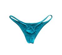 KWTF Intimo da Uomo Slip Maschili in Seta di Ghiaccio Ultrasottile Slip Bikini Homme in Tinta Unita Trasparente Sexy a Vita Bassa Senza Cuciture