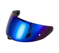 KWTN Motociclo Visiera di Ricambio for Casco HJC HJ-31 i70/i10, antiappannamento, con predisposizione Pinlock, con Protezione Antivento e Lente for Casco (Blu Intenso).