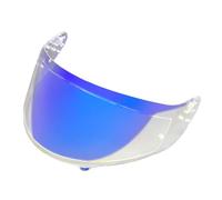 KWTN Motociclo Visiera di ricambio for casco V16 Atom. Protezione UV for casco da moto compatibile con MT Atom/Atom SV (trasparente)(Revo Clear Blue)