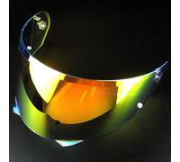 KWTN Motociclo Visiera for Casco da Moto for HJC HJ33 i90, Accessori di Ricambio for Visiera, Lenti AntiGraffio Colorate for Casco da Moto, Colore A(C Aurora Red)