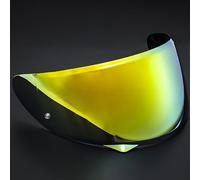 KWTN Motociclo Visiera for Casco da Moto for HJC HJ34P C10, Accessori di Ricambio for Visiera, Lenti AntiGraffio Colorate for Casco da Moto, Rosso C Tea(F Tea Gold)