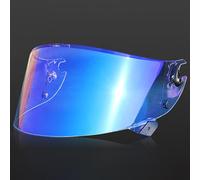 KWTN Motociclo Visiera Protettiva for Casco da Moto for Shark Race-R Speed-R, Accessori di Ricambio for Visiera, Lenti AntiGraffio Colorate for Casco da Moto, Colore: Marrone(B Aurora Blue)