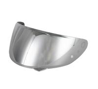 KWTN Motociclo Visiera Protettiva for Casco da Moto, Parabrezza, for HJC C10 HJ-34P, con predisposizione for Pinlock, Visiera di Ricambio Colorata.(Silver Mirror)