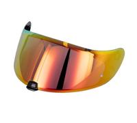 KWTN Motociclo Visiera Protettiva for Casco da Moto, Parabrezza, for HJC HJ20M C70/IS-17/FG-17/FG-ST, Compatibile con Pinlock, Visiera di Ricambio Colorata (Oro)(Revo God Red)