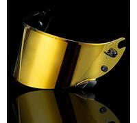 KWTN Motociclo Visiera Protettiva for Casco da Moto Shark Race R PRO GP, Accessori di Ricambio for Visiera, Lenti AntiGraffio Colorate for Casco da Moto, Colore Rosso G Tea(C Aurora Gold)