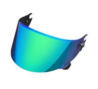 KWTN Motociclo Visiera Race-R PRO GP 06 for Casco Shark Race-R PRO GP, Race-R PRO Carbon, Aeron GP, Aeron GP FIM, Speed-R Carbon (Argento - for Il Giorno)(Revo Deep Green-for Day)