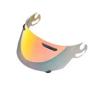 KWTN Motociclo Visiera RR5 for ARAI RX-7, RX-7RV, Quamtum-J, Astro-IQ, Rapide-IR, Protezione UV, Accessori for caschi da Moto (Argento, for Il Giorno)(Revo Clear Red-for Day+Night)