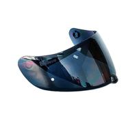 KWTN Motociclo Visiera trasparente for casco da moto integrale, parasole, fibbia a sgancio rapido compatibile con HJC C70 (oro)(Schwarz)