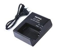 KWTOUL Caricabatteria LC-E10E Compatibile con Canon EOS Rebel T3 T5 T6 T7 EOS Kiss X50 X70 X80 EOS 1100D 1200D 1300D 1500D 2000D 3000D 4000D.