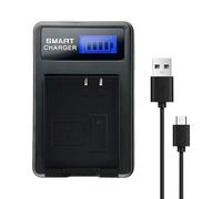 KWTOUL Caricabatterie LP-E10, con display LCD, porta di ricarica USB, compatibile con Canon EOS Rebel T3 T5 T6 T7 EOS Kiss X50 X70 X80 EOS 1100D 1200D 1300D 1500D 2000D 3000D 4000D