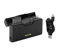KWTOUL NP-BX1 Caricabatterie a 3 Canali con Indicatore di Alimentazione, Compatibile con Sony NP-BX1/M8 ZV-1 ZV-1 II Cyber-Shot DSC-HX80 HX90V HX95 HX99 RX1 RX1R II RX100 (II/III/IV/V/VA/VI/VII) FDR-X