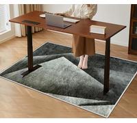 KwuSeug Pelo Corto Tappeto Gaming Pavimento 180 x 200 cm Tappetini per Sedie da Ufficio Antiscivolo Tappeto Rettangolare per Sedia a Rotelle Tappeto Salvapavimento Protezione Parquet e Pavimenti Duri
