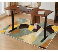 KwuSeug Tappetino per Sedia da Ufficio Antiscivolo AntiGraffio Pelo Corto 200 x 250 cm Tappeto Gaming Pavimento Rettangolare Tappeto per Sedia con Ruote per Pavimenti Duri in Legno Piastrellati