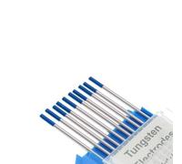 Kwweeoo： Elettrodo di tungsteno WL20, 2% lantanio, Blu, Confezione da 10 pezzi, elettrodo di tungsteno per saldatura Tig, Diametro 1.6 mm(0.16cm), lunghezza 175 mm(17.5cm)