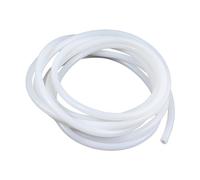 Kwweeoo: Tubo in silicone di grado industriale, bianco, resistente alle alte temperature, diametro esterno 12 mm, diametro interno 6 mm, spessore parete 3 mm, lunghezza 40 m