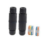 KWWEWEB 1PCS IP68 Impermeabile Connettore del Cavo 2Pin 3Pin Adattatore Terminale Elettrico Connettore del Cavo Esterno Spinta Rapida in Morsettiera(KVF-200-3Pin)