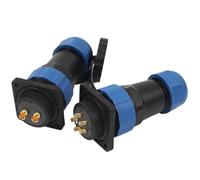 KWWEWEB SP28 IP68 Dritto Quadrato 4 Fori Montaggio a Pannello connettore Impermeabile 2-26 Pin Maschio Femmina connettore Cavo di Alimentazione(SP28-9S)